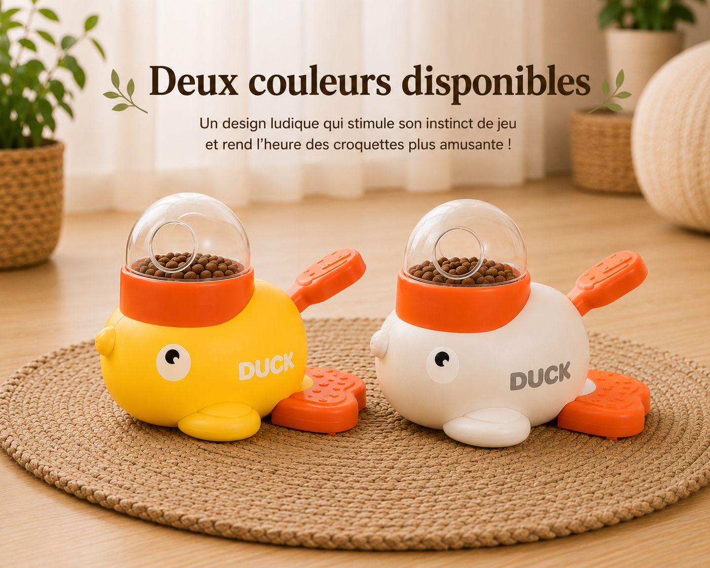 Canard distributeur de croquettes | Jouet pour chien