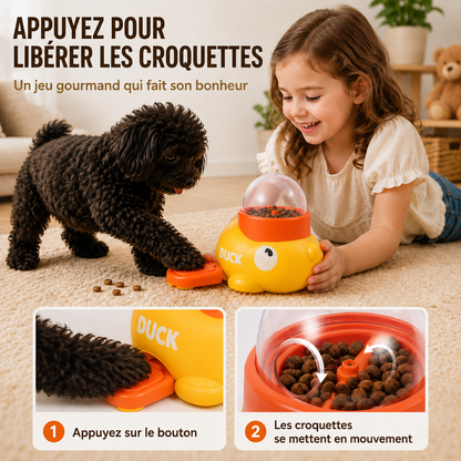Canard distributeur de croquettes | Jouet pour chien
