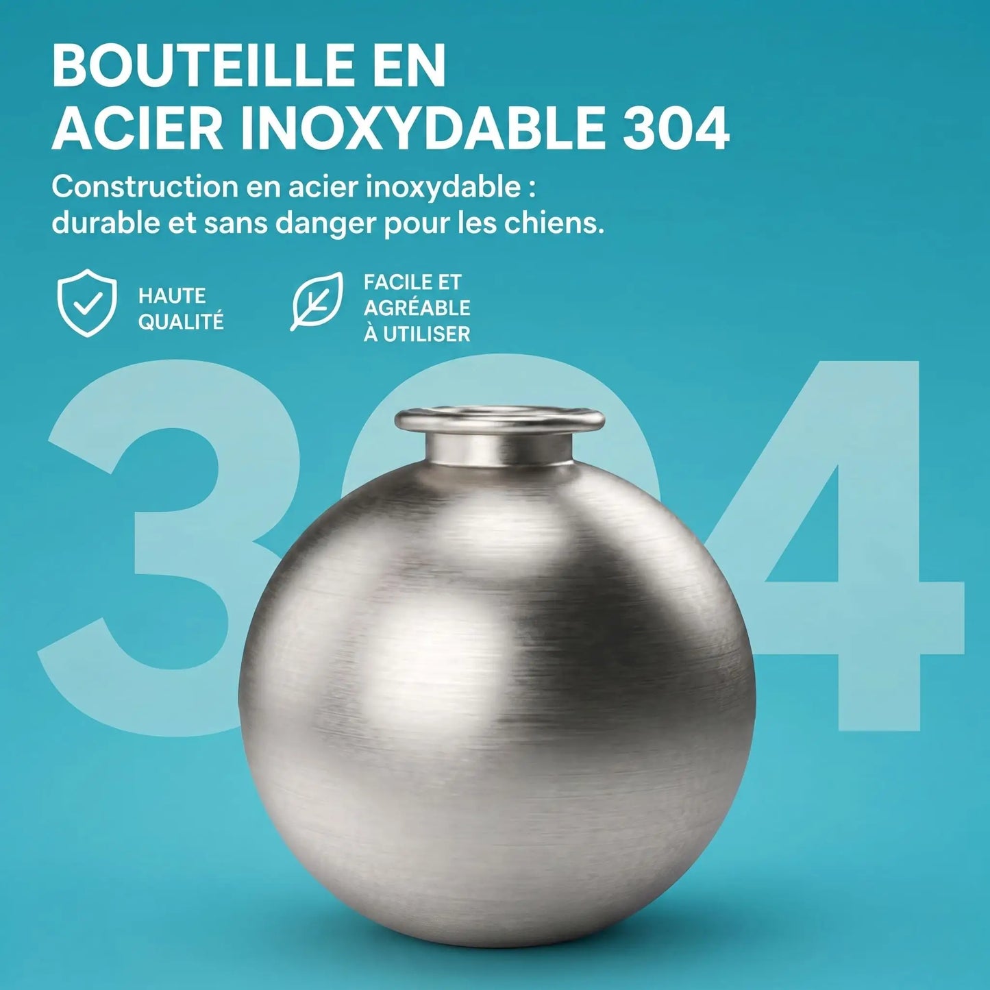 Gourde pour chien avec caractéristiques produit