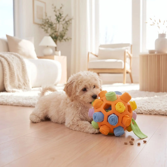 Balle de fouille interactive pour chien